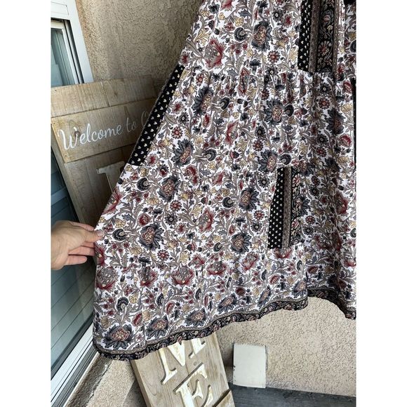 Boemo Floral Print Boho Style Dress - Size MP - Multicolored - Picture 7 of 9